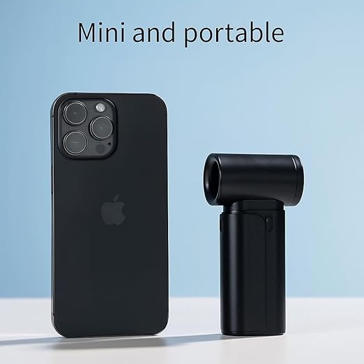 Portable Handheld Turbo Fan – Compact USB Rechargeable Mini Fan | Powerful Pocket-Sized Airflow for Travel, Office, and Outdoor Use