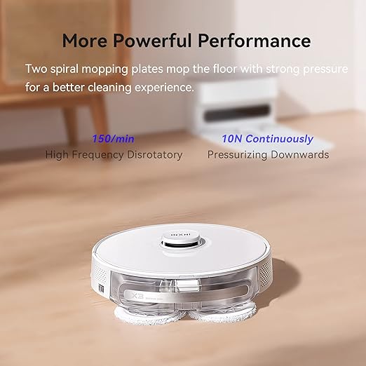 INXNI - Robot Vacuum Cleaner and Mop, App Voice Control, Compatible with Alexa, Ideal for Hard Floors