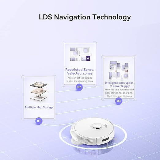INXNI - Robot Vacuum Cleaner and Mop, App Voice Control, Compatible with Alexa, Ideal for Hard Floors